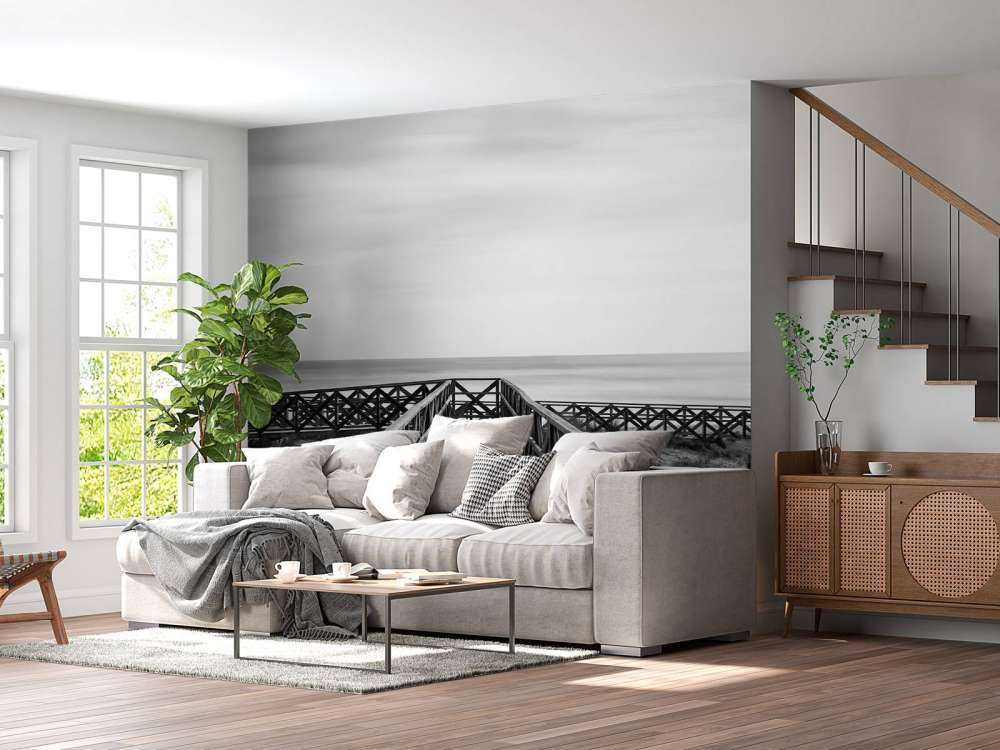 Loopbrug naar het strand