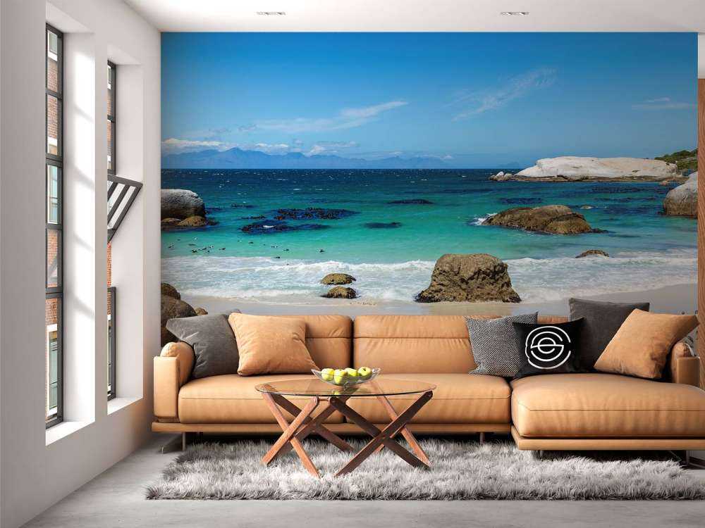 Strand met pinguïns