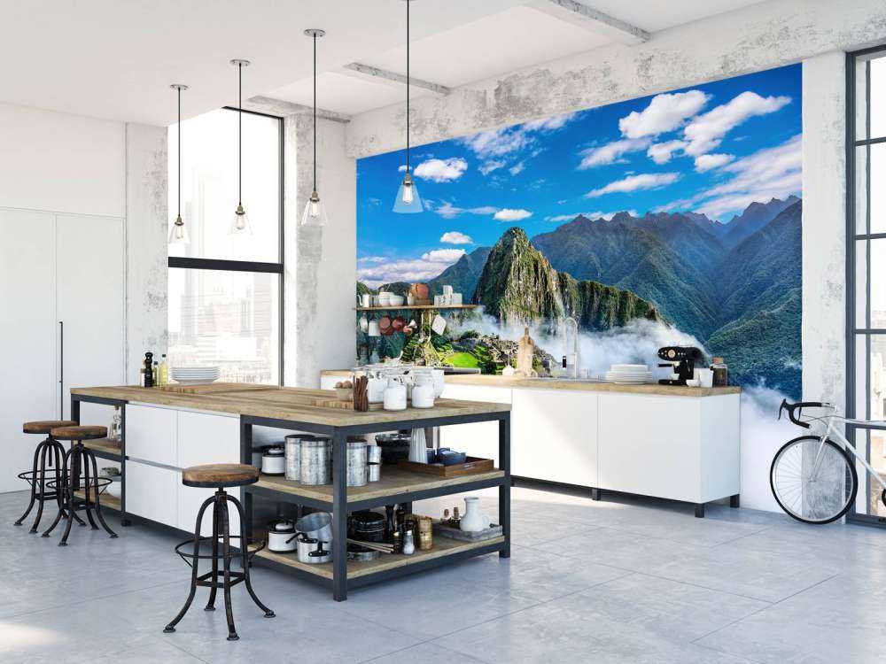 Machu Picchu in de mist