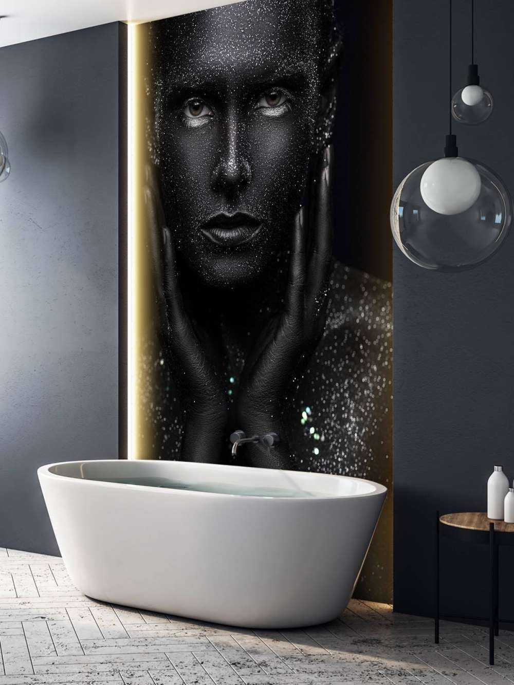 Vrouw met glitters
