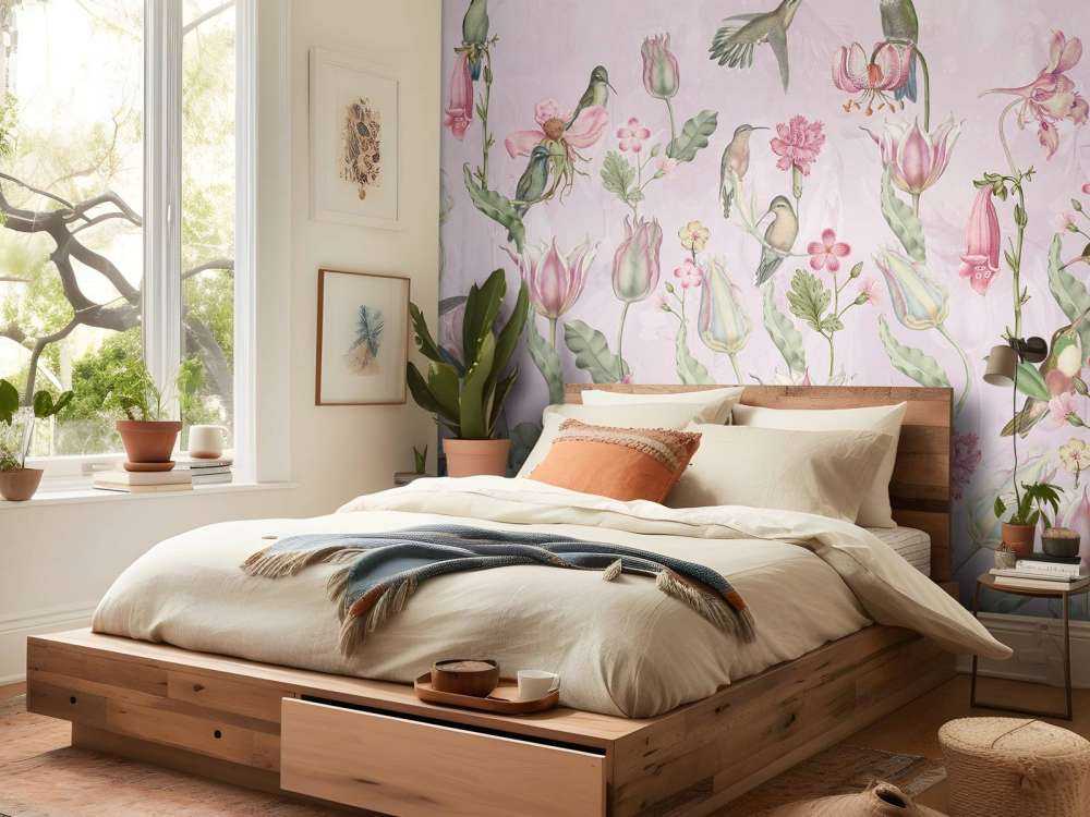 Spring Hummingbird Symphony - Blossom Rose