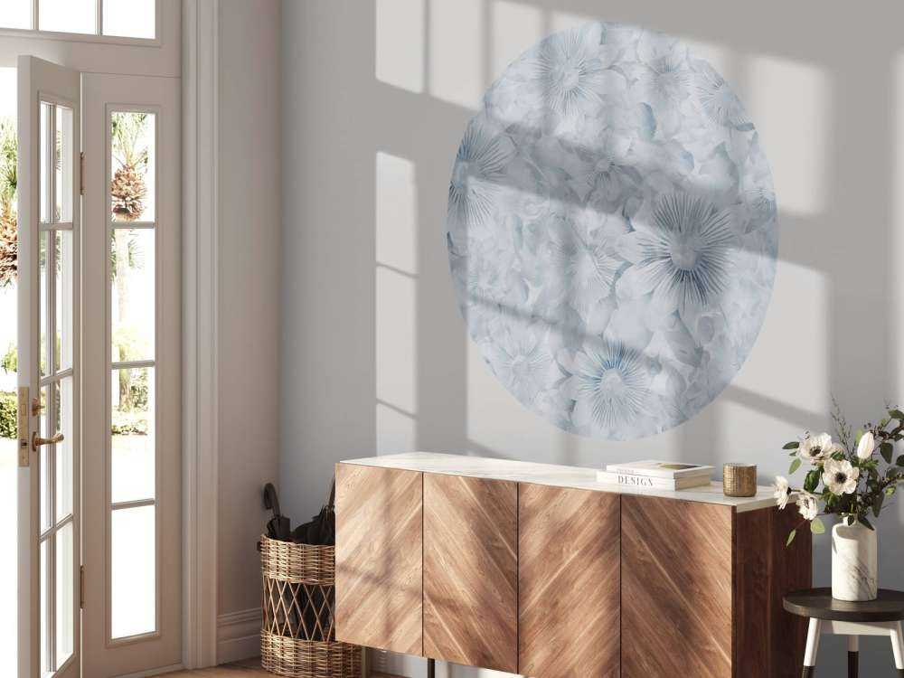 Botanical Watercolor Elegance Blue Moon