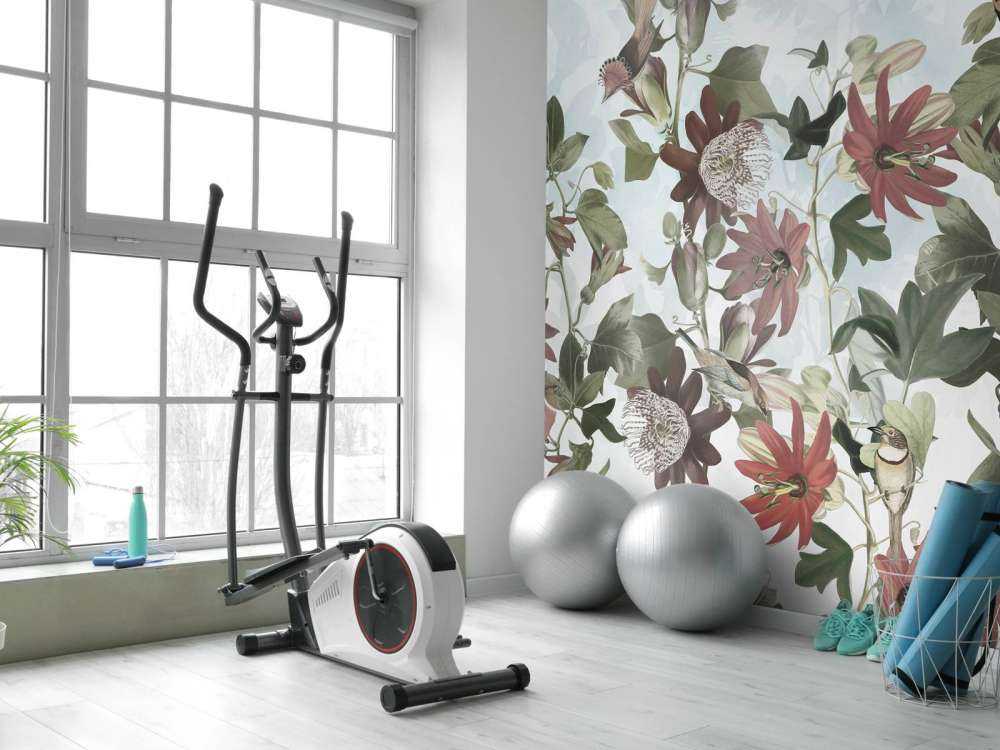 Seven Birds in Enchanted Foliage - Soft Blue