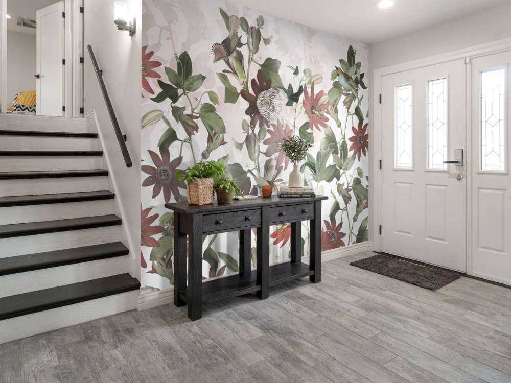 Seven Birds in Enchanted Foliage - Blush Garden