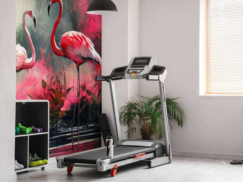 Karmijnrode Flamingo Schets