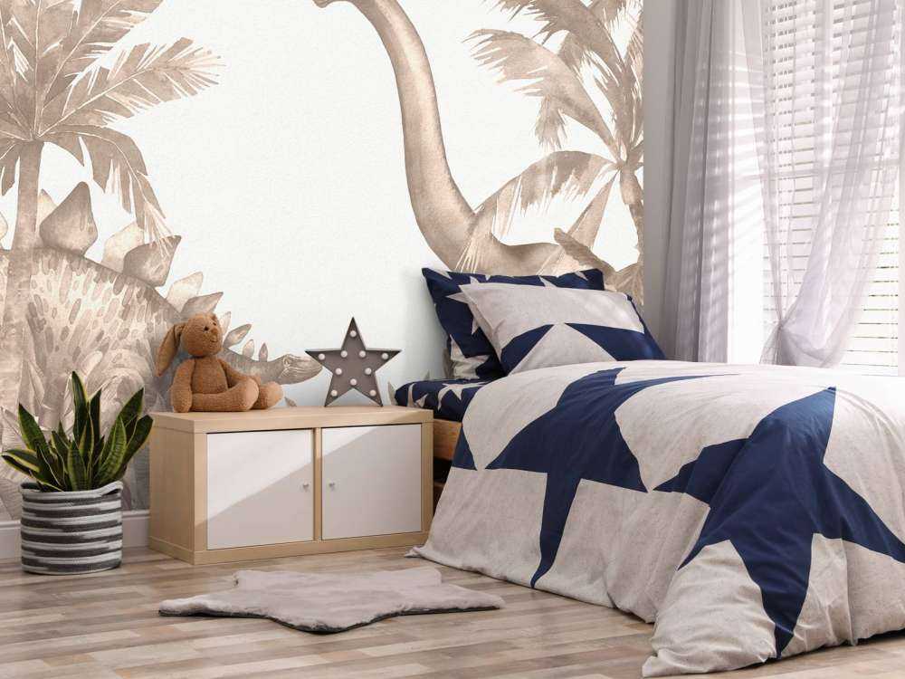 Dinosaurussen in taupe