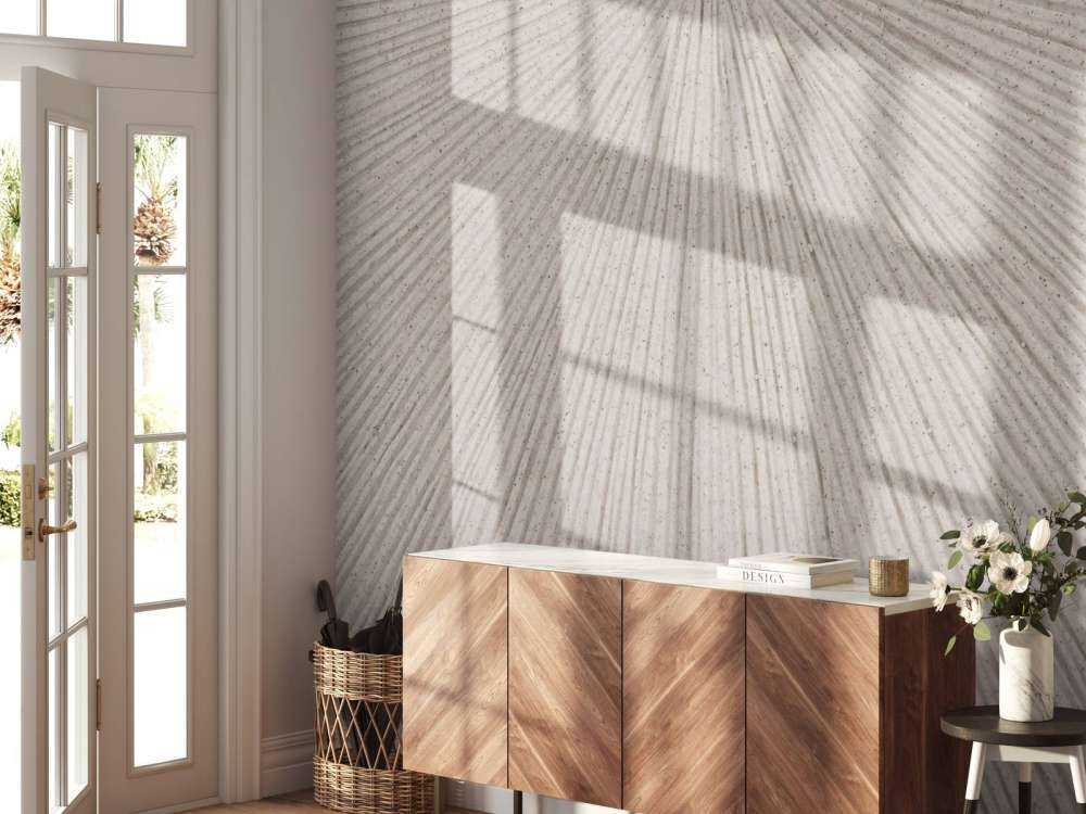 Structuur met lijnen in linnen bruin