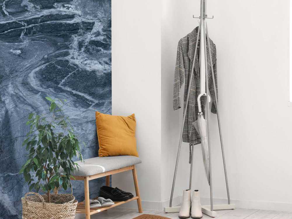 Marmer met blauwe tint