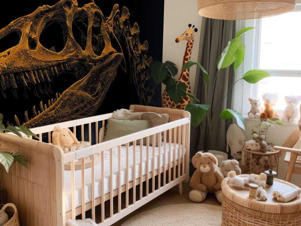 Skelet van een dinosaurus