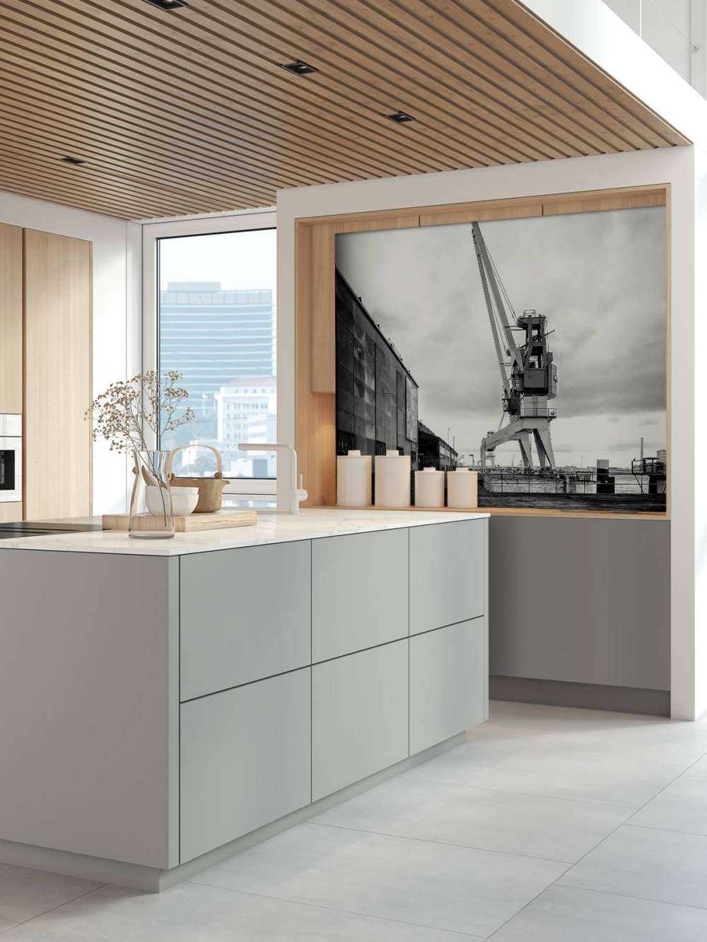 Havenkraan op het voormalige RDM terrein Heijplaat Rotterdam 