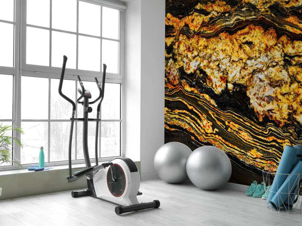 Zwart goud gekleurd marmer