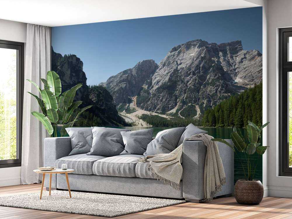 Lago di Braies vanuit een boot