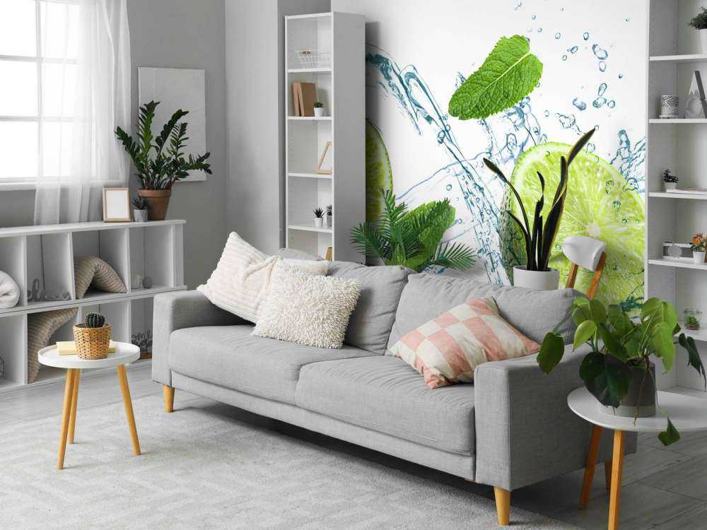 Water met limoen en munt