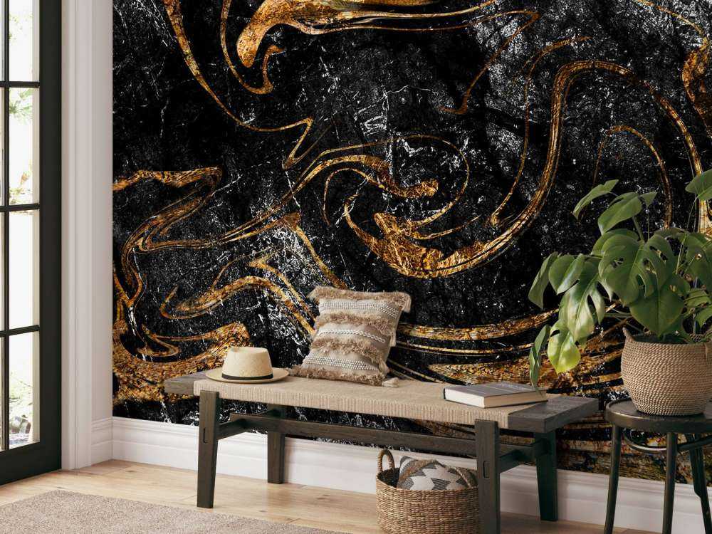 Verfmengsel met gouden verf