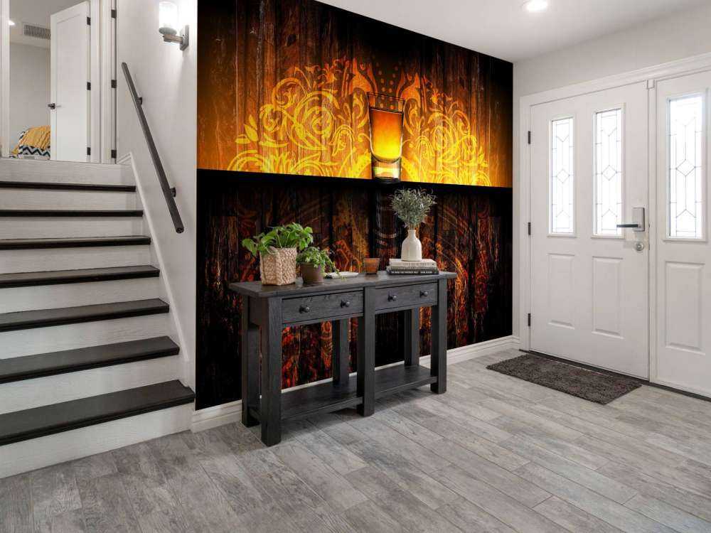 Shotje met een houten achtergrond