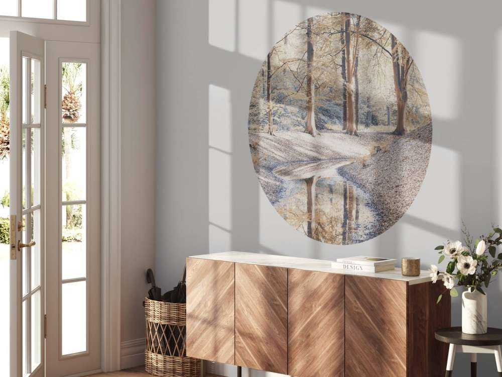 Beekje in bos - pastel