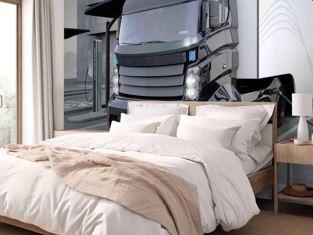 Futuristische vrachtwagen