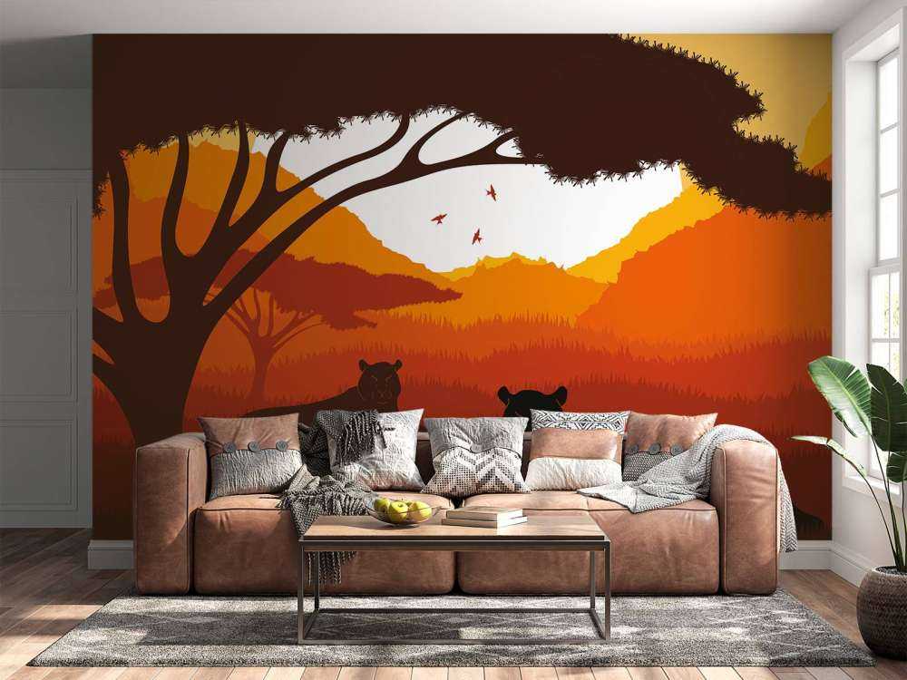 Zonsondergang in Afrika