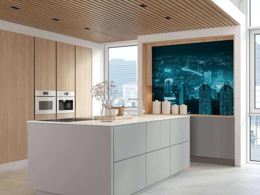 Istanbul met een blauw effect