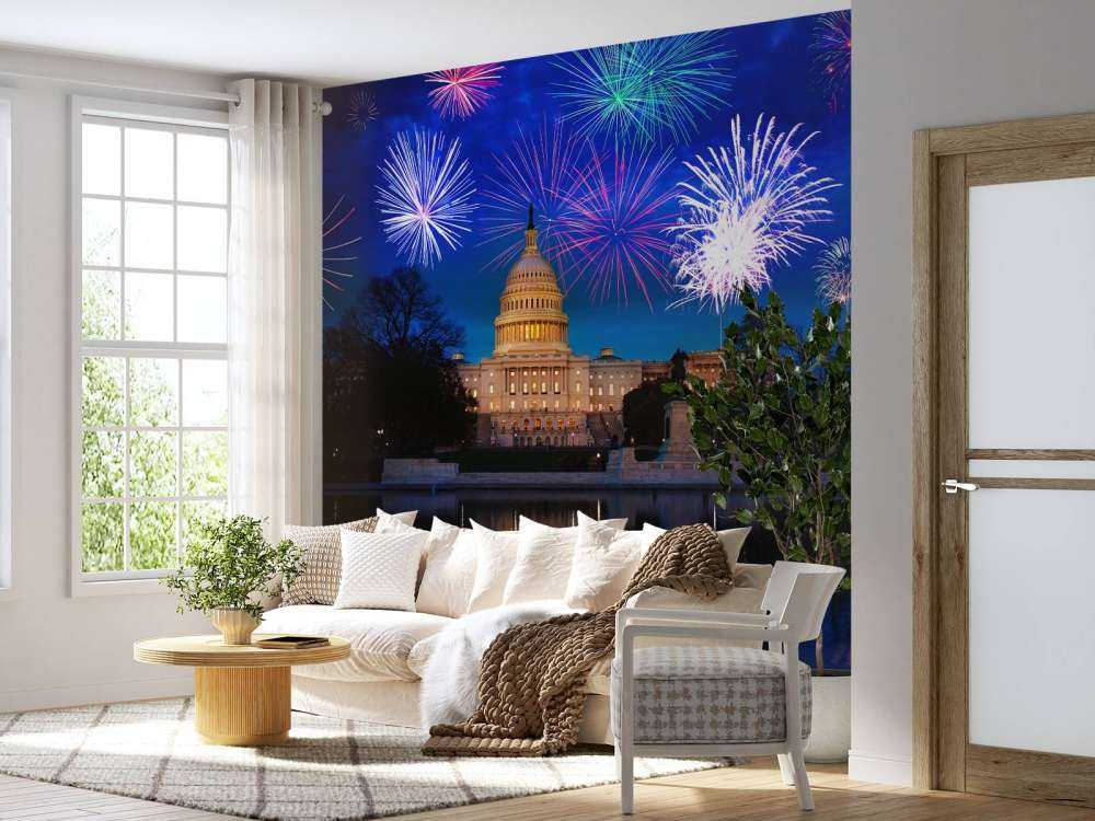 Vuurwerkshow in Washington