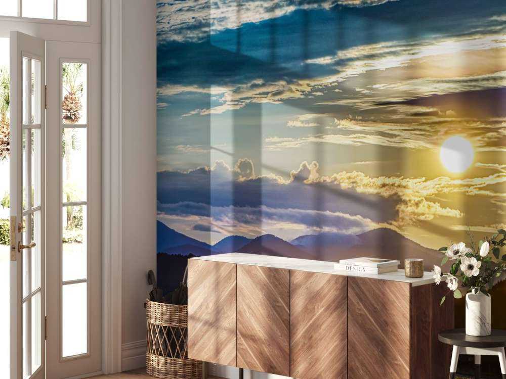 Meer onder prachtige wolken