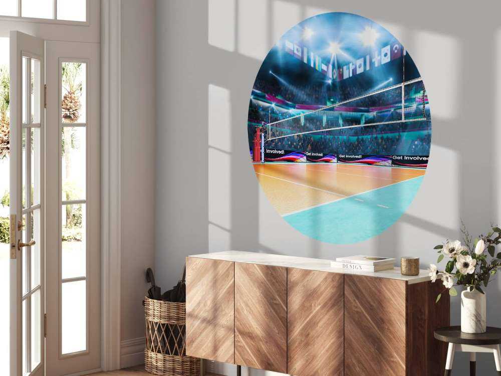 Modern volleybalveld