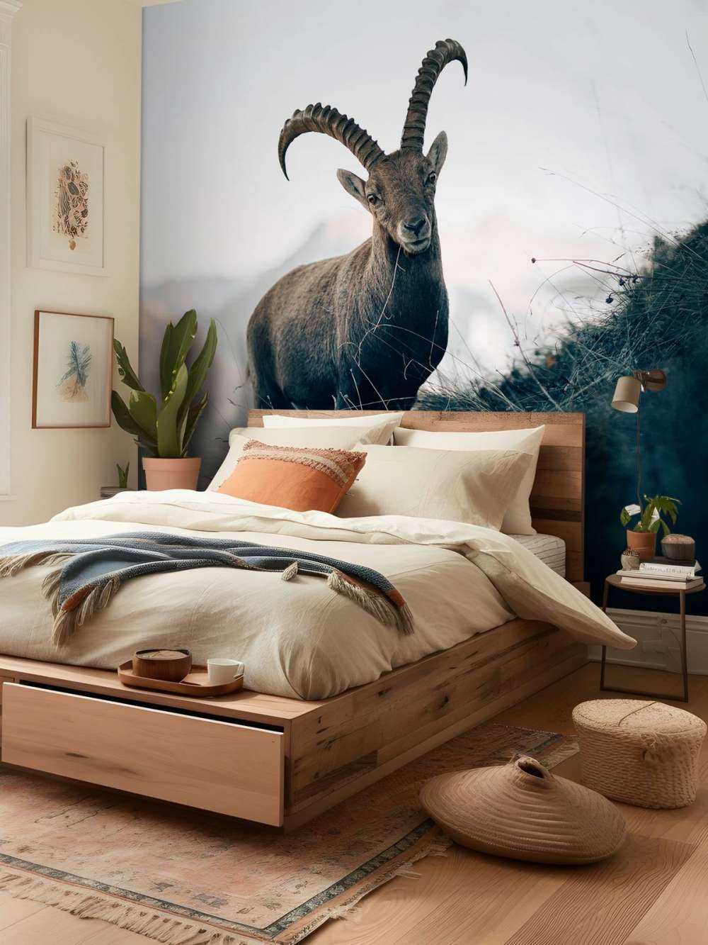 Steenbok in de bergen