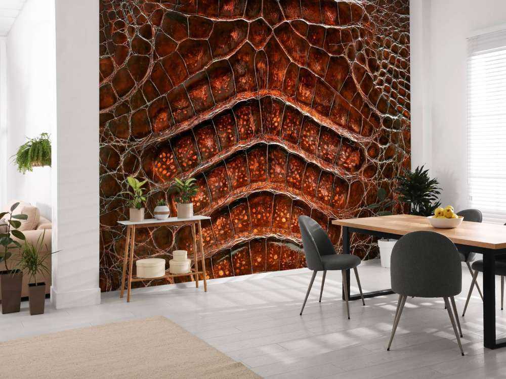 Krokodillen huid structuur