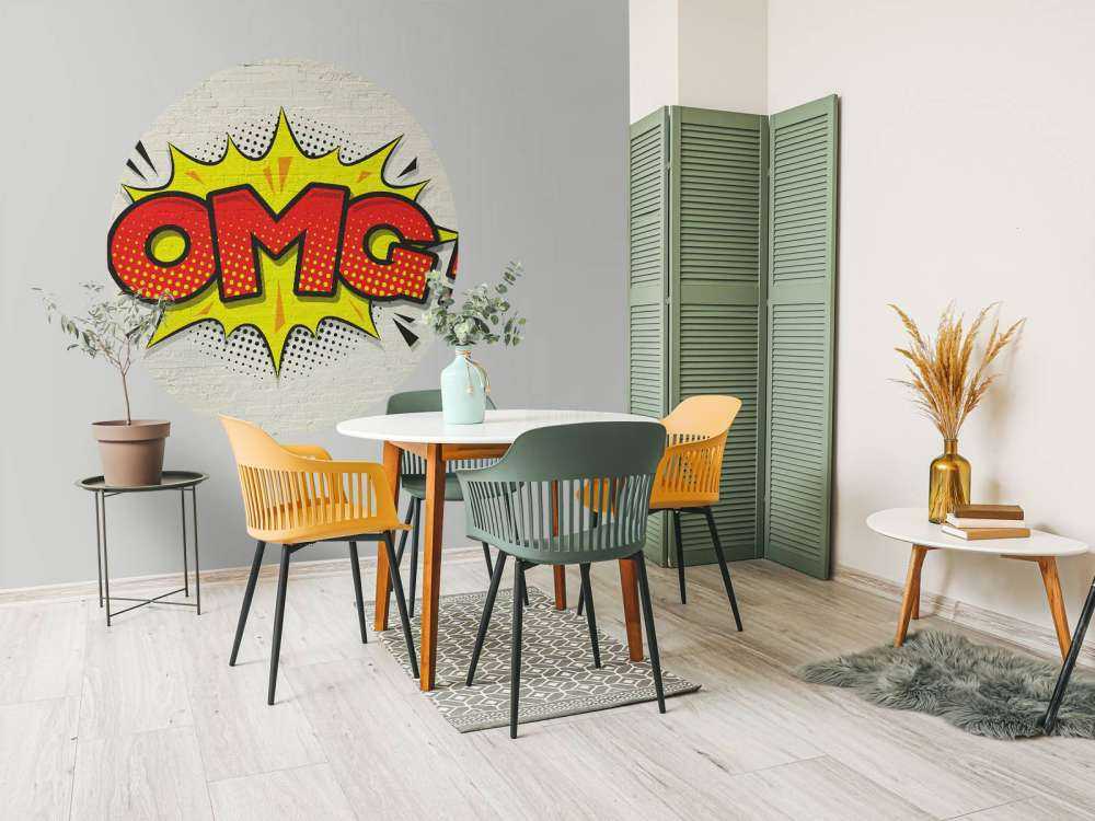 Gekleurde graffiti op muur