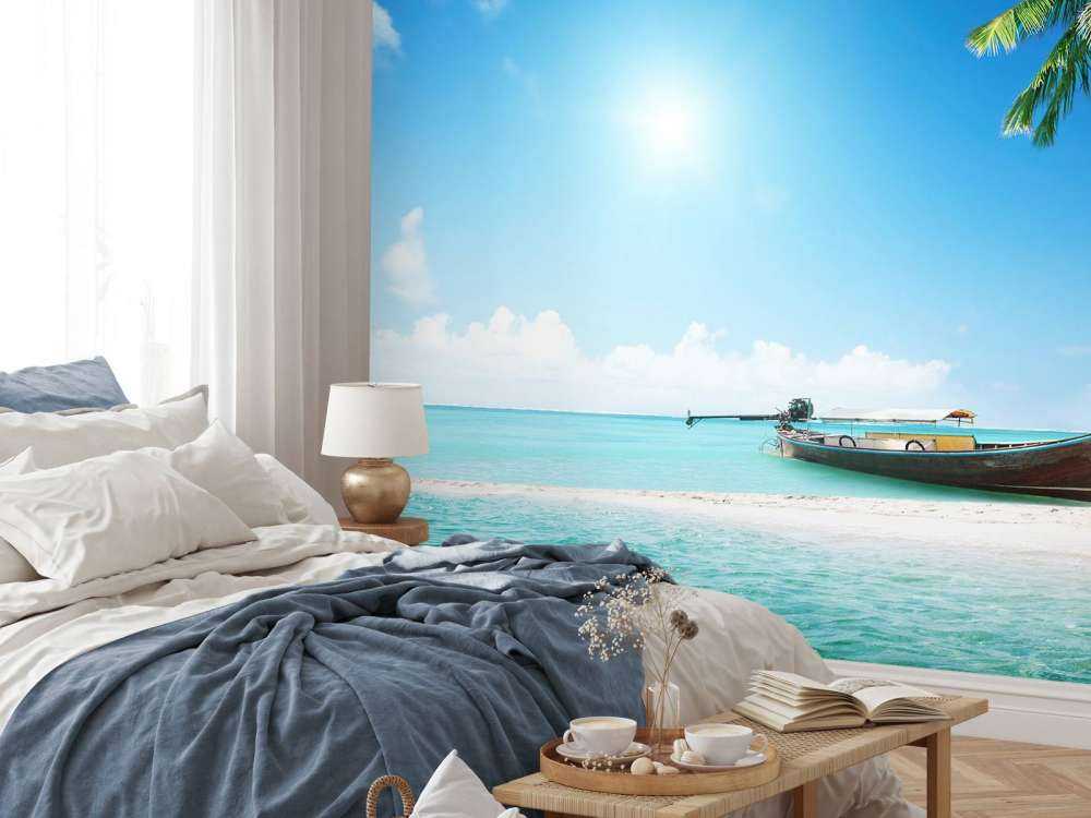 Onbewoond eiland en een boot
