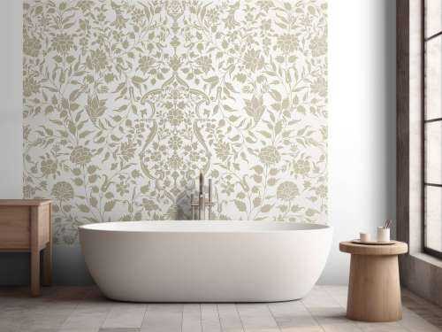 Beige bloemen illustratie