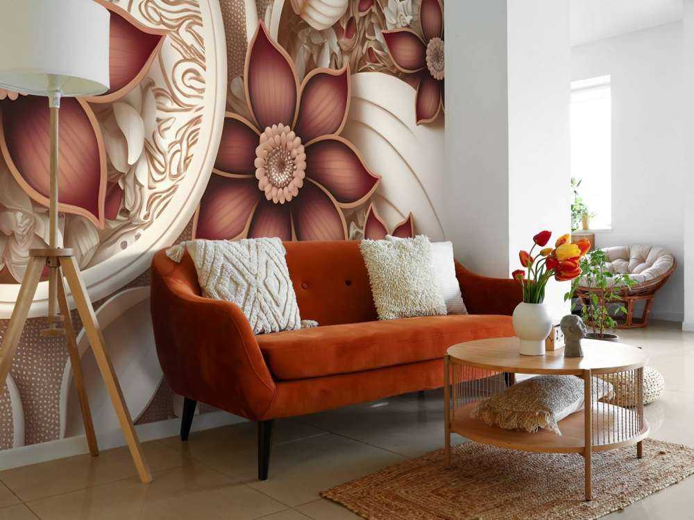 Bloemen en bladeren illustratie