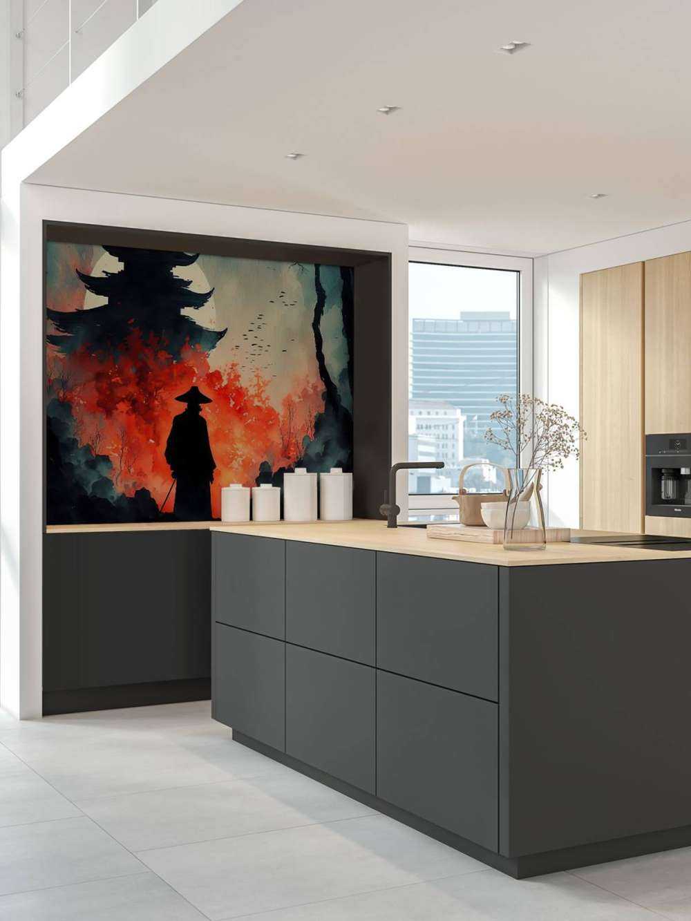 Illustratie met Oosterse elementen