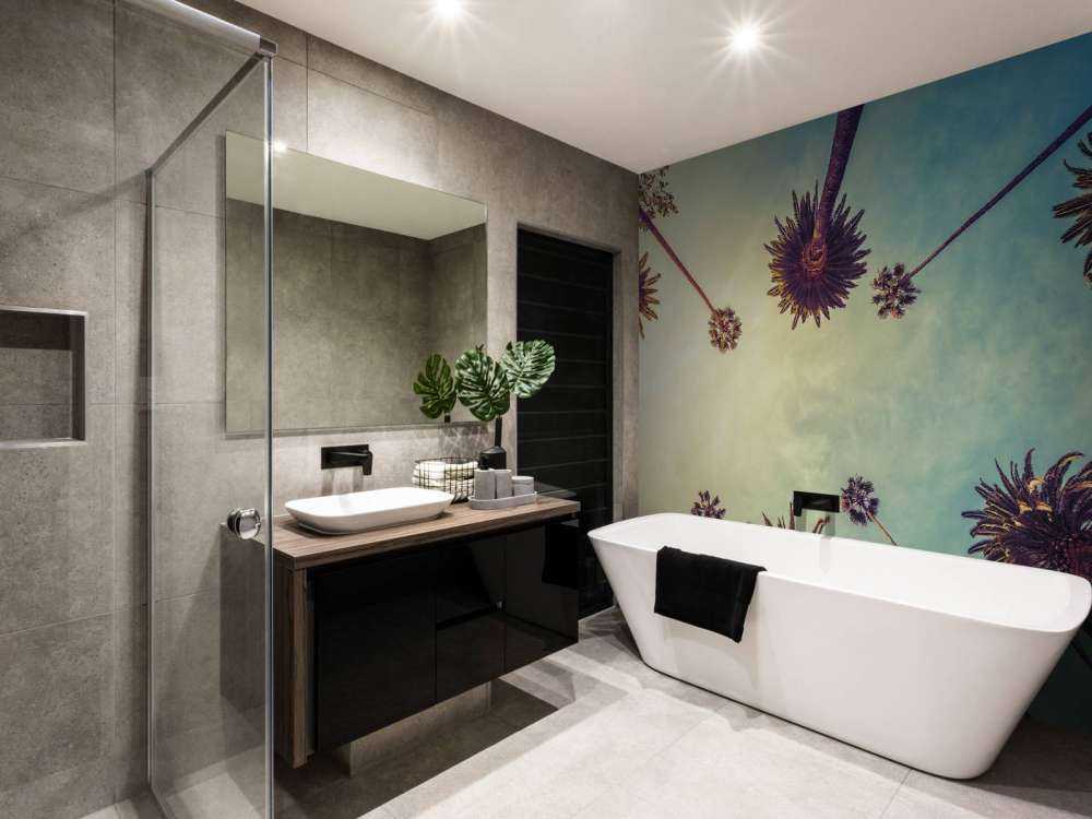 Onderaanzicht van palmbomen