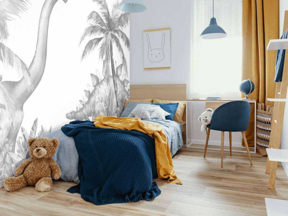 Dinosaurussen in zwart-wit