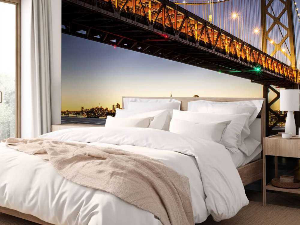 Bay Bridge met licht