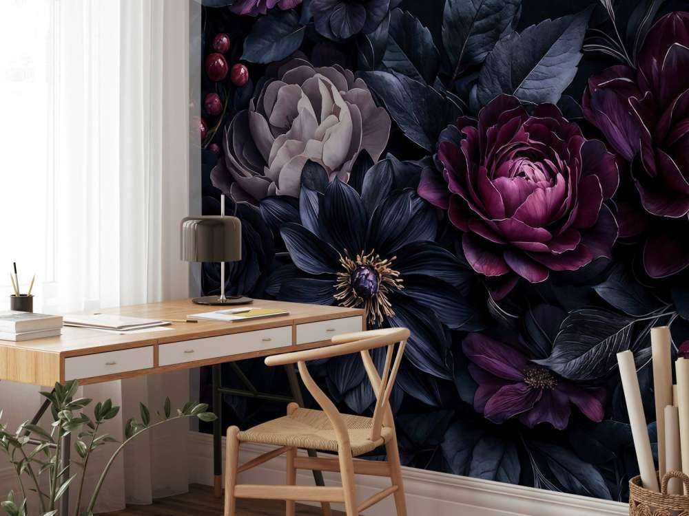 Mystic moody baroque midnight garden delight