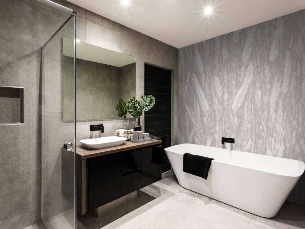 Wall of field grasses - taupe