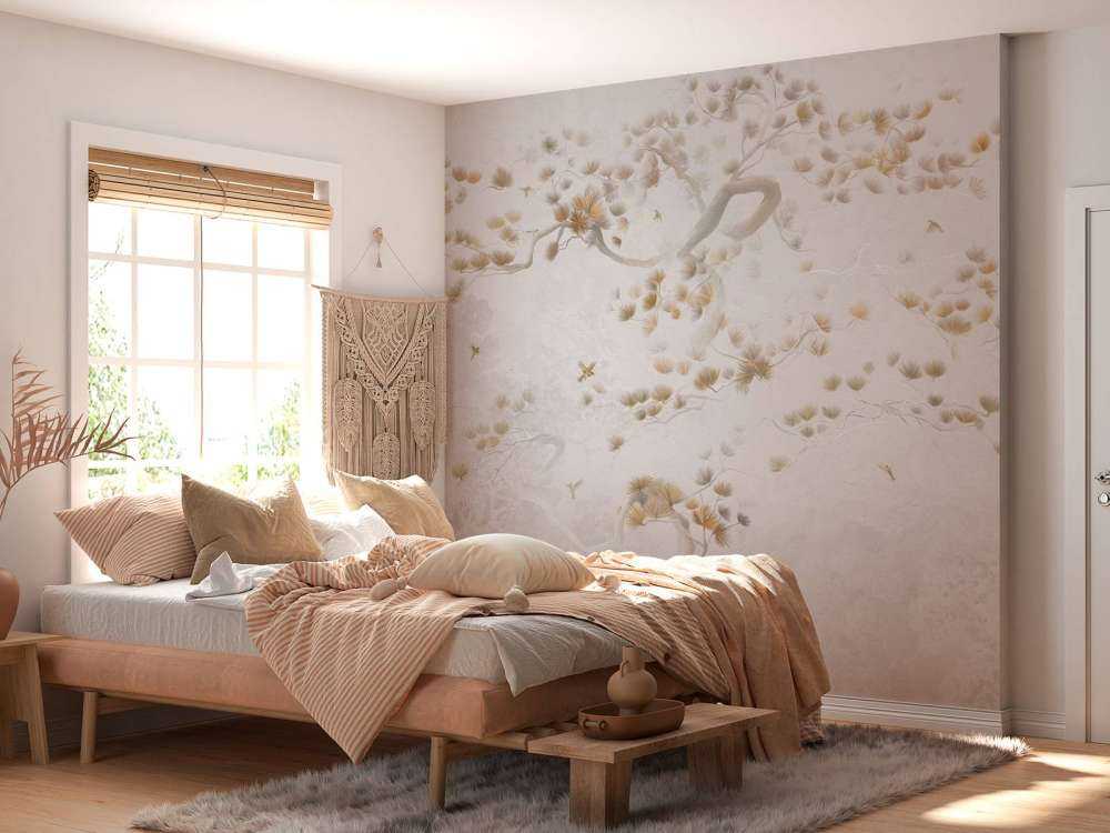 Blossom Tree Art - Beige