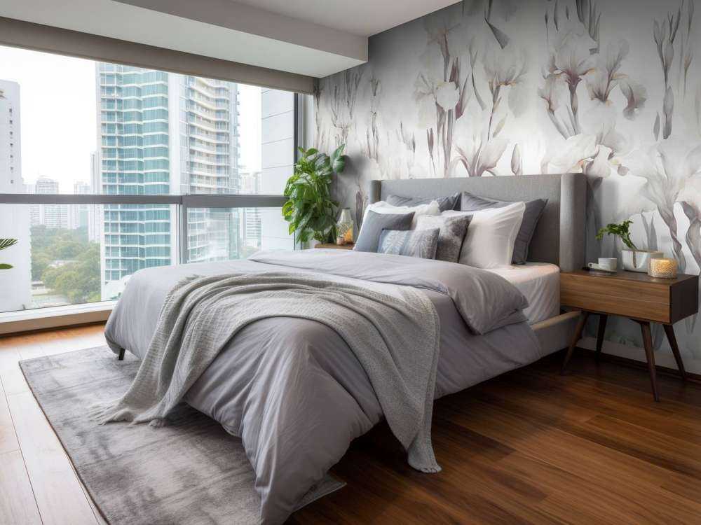 Irises Dance Seamless Muted Beige