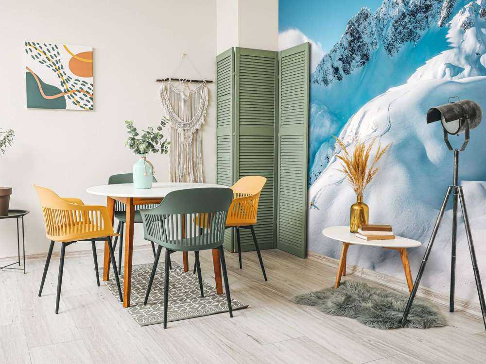 Verspoorde helling in alpine stilte