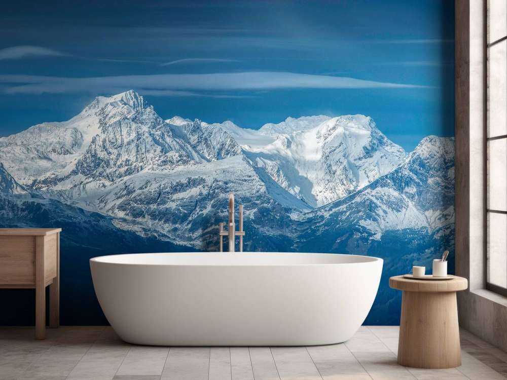 Winterlicht op alpentoppen