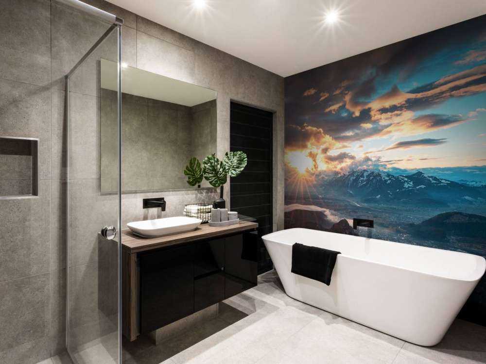 Zonsondergang boven alpenvallei