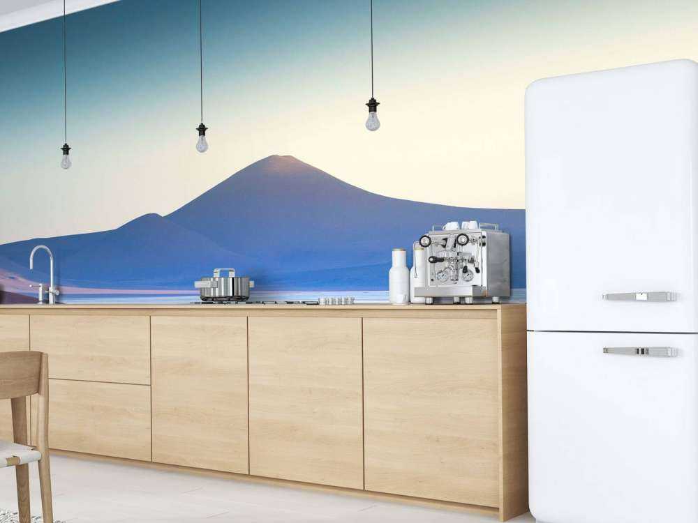 Zonsopkomst Over Vulkanisch Woestijnlandschap