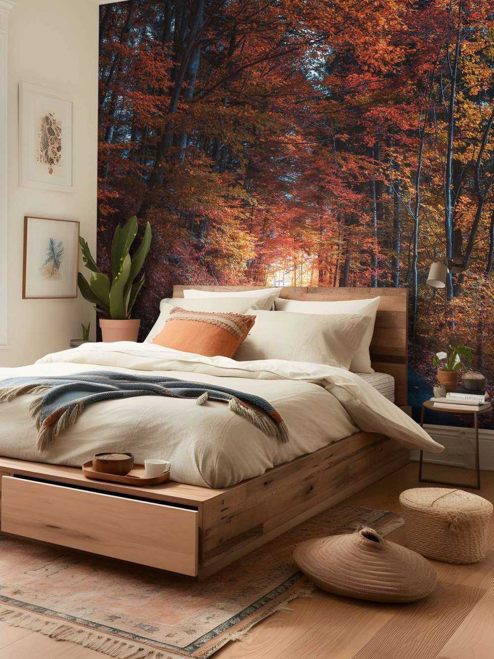 Herfstpad Door Vurig Bos