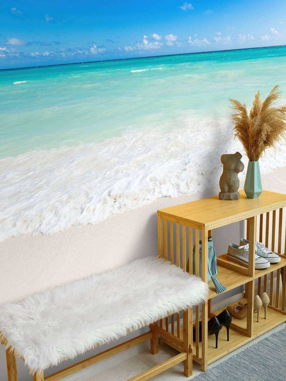 Witte strand en golven