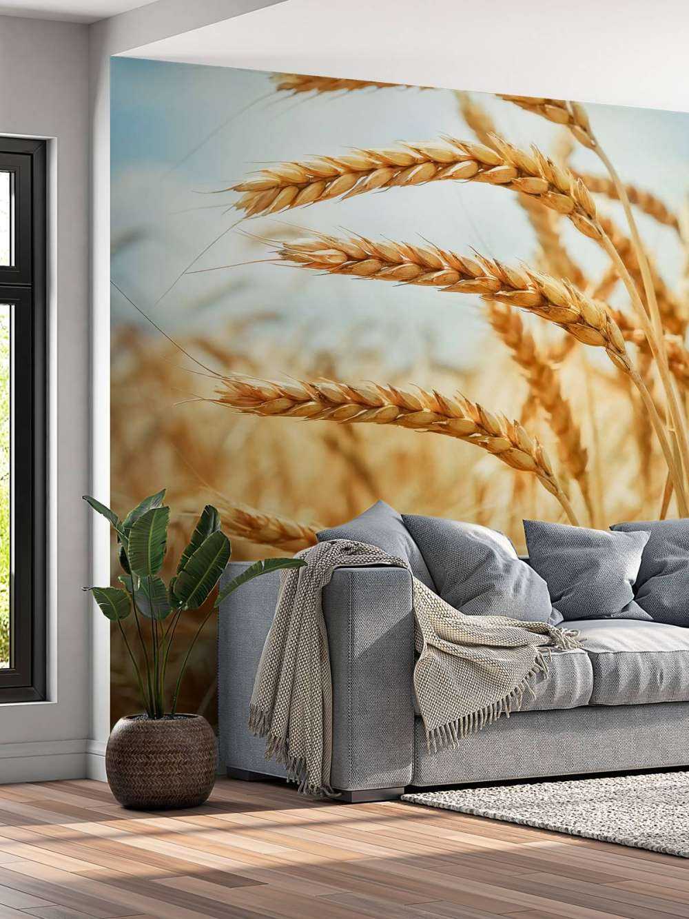 Close up van een granen plant