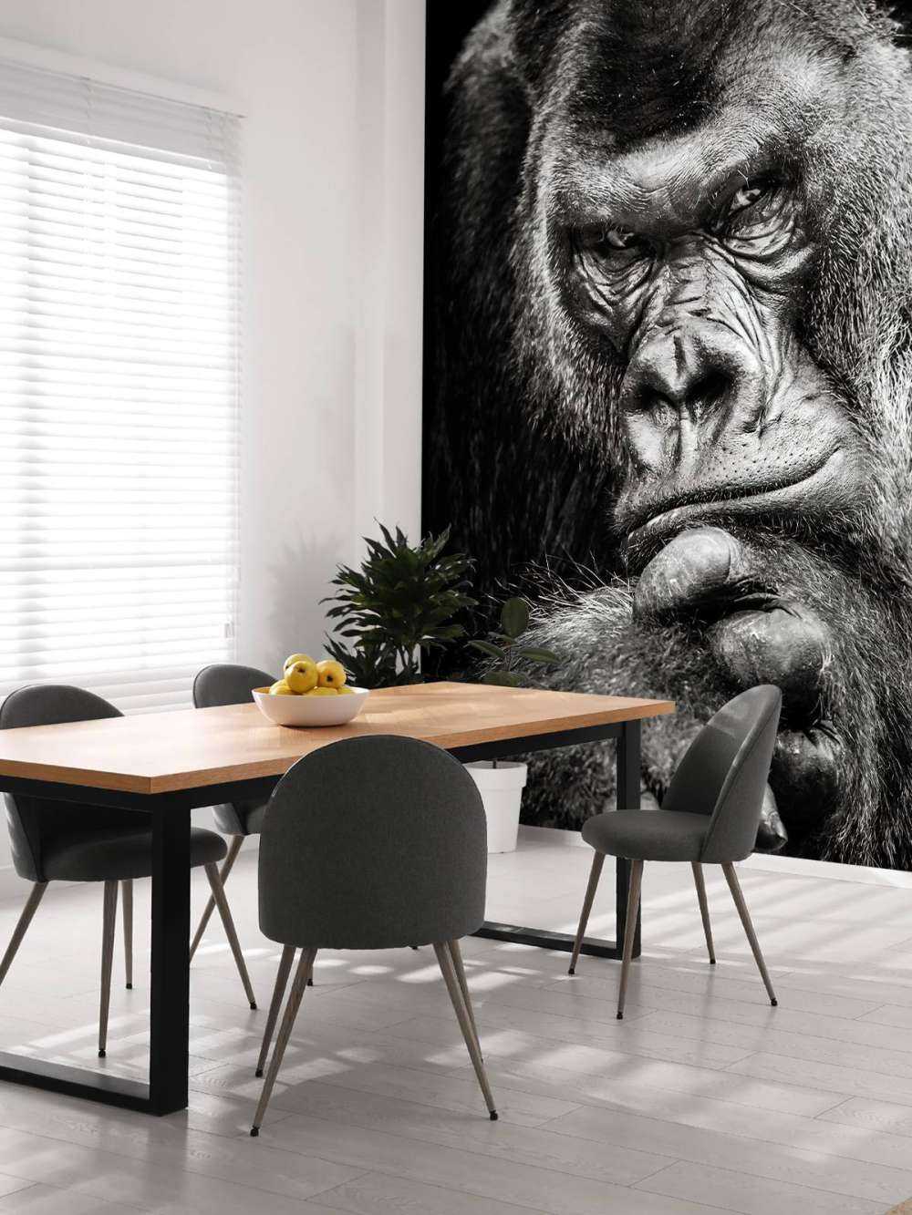 Close-up foto van een gorilla