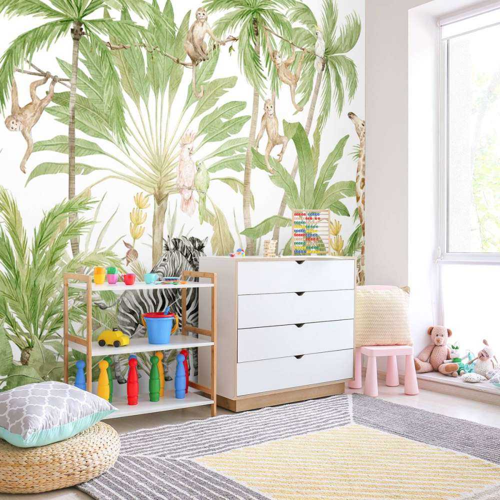 Waterverf jungle dieren