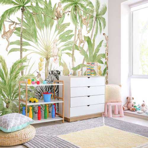 Waterverf jungle dieren